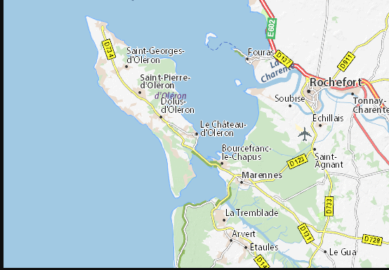 CARTE ILE D OLERON - SITE MICHELIN