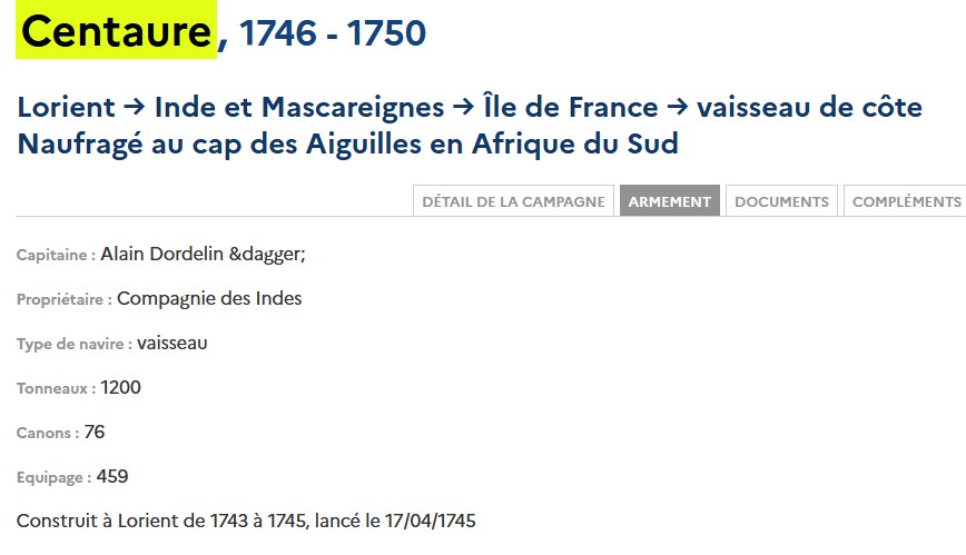 TRAJET DU CENTAURE - SITE LA MEMOIRE DES HOMMES