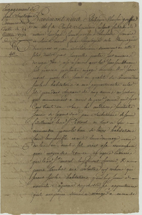 CONTRAT D ENGAGEMENT DE JEAN SOUHETMANE AVEC LES FRERES MOREL - AD 974 3/E/36
