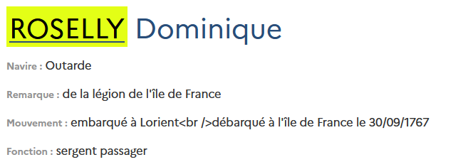 NOM DU PASSAGER - SITE LA MEMOIRE DES HOMMES