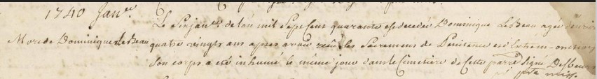 ACTE DE DECES DE SON EPOUSE DOMINGUE DO ROSARIO - AD 974
